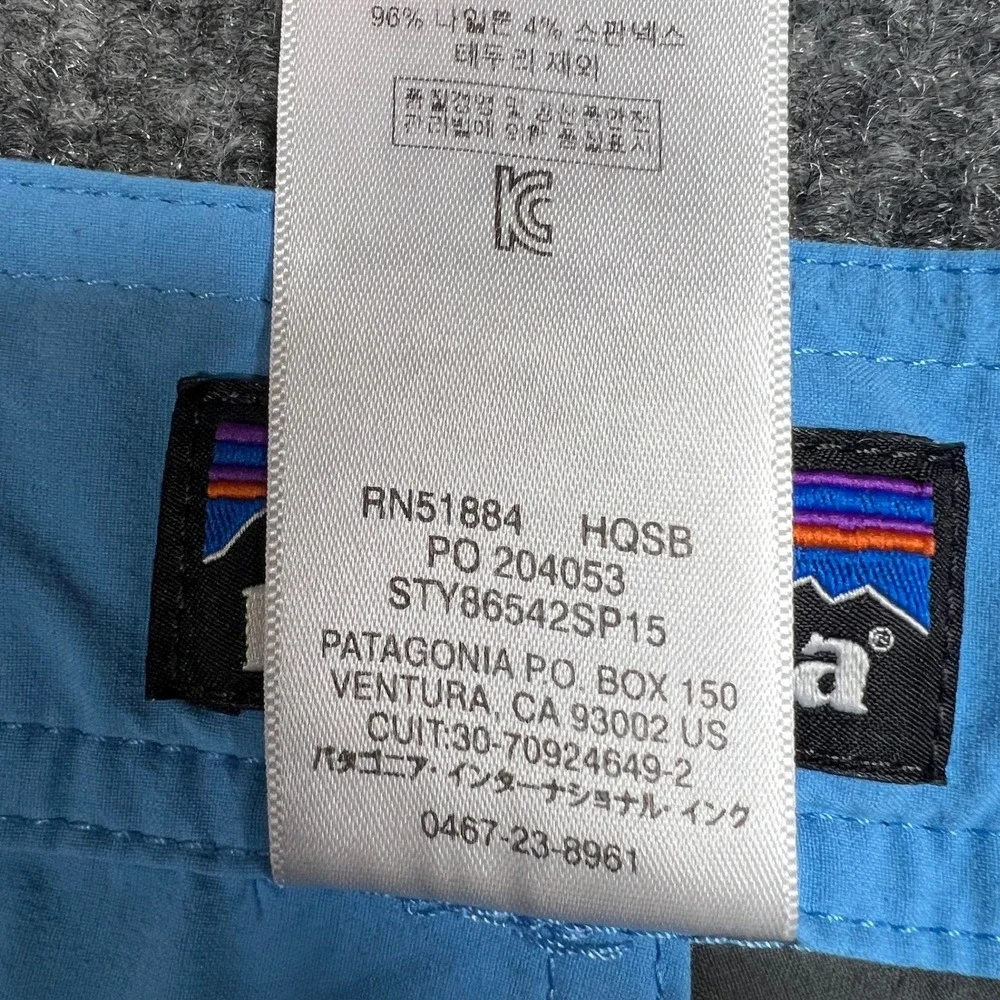 Patagonia Men's 36 Stretch Wavefarer Board Shorts‎ Swim Trunks Skipper Blue 21
